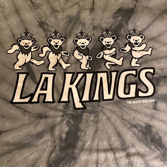 Grateful Dead L.A. KINGS Unisex Tie-Dye Shirt - BRAND NEW - Picture 3 of 6
